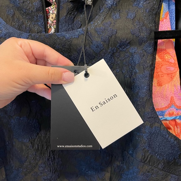 En Saison Blue Lace Dress - Picture 1 of 5